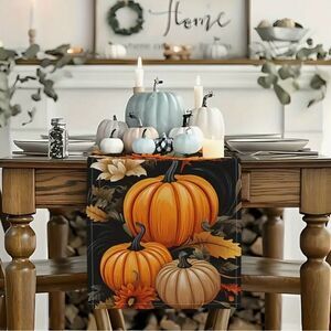 Harvest Pumpkin and Sunflower Table Runner
